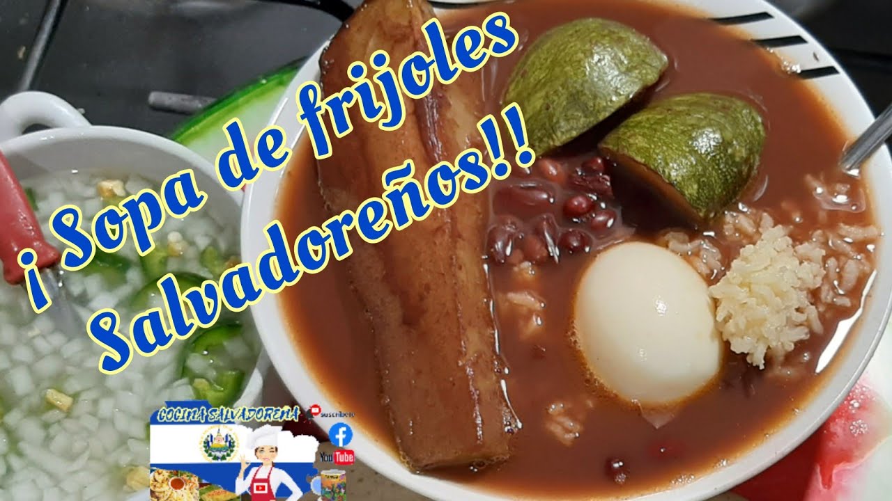 ¡SOPA DE FRIJOLES SALVADOREÑOS! #cocinaSalvadoreña